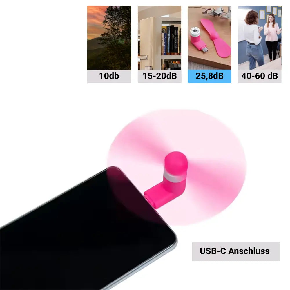 USB-C Mini-Ventilator SmartBreeze